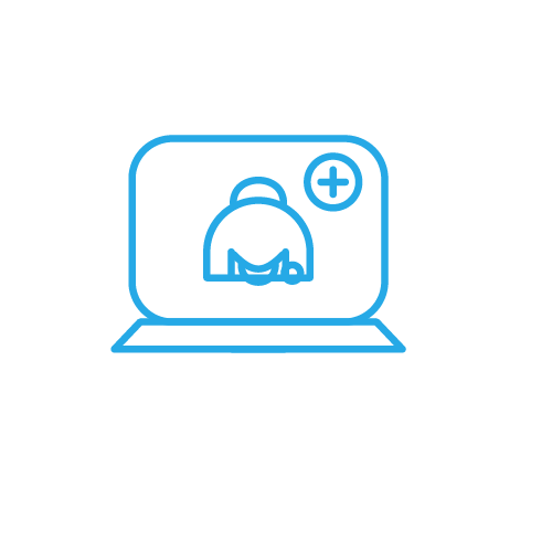 Icono de consulta médica online